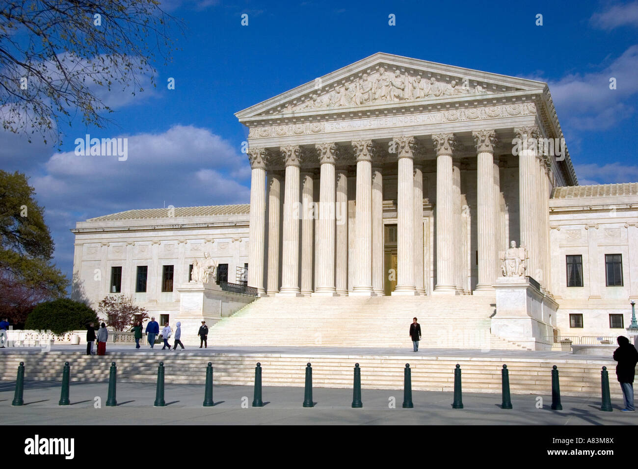 La Corte suprema degli Stati Uniti edificio in Washington D C Foto Stock