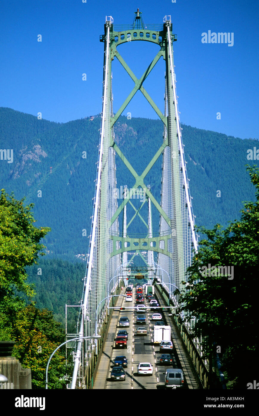 Ponte Lions Gate a Vancouver in Canada Foto Stock