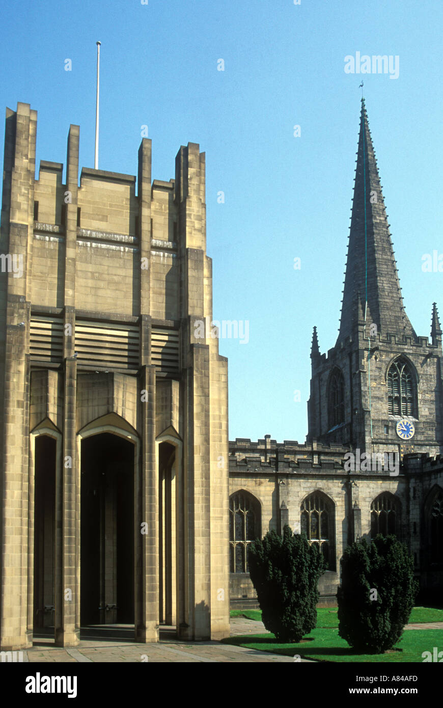 Cattedrale Sheffield South Yorkshire Inghilterra Foto Stock