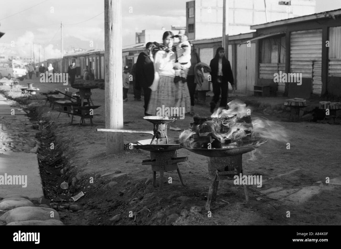 Gli olocausti per le strade di El Alto Foto Stock