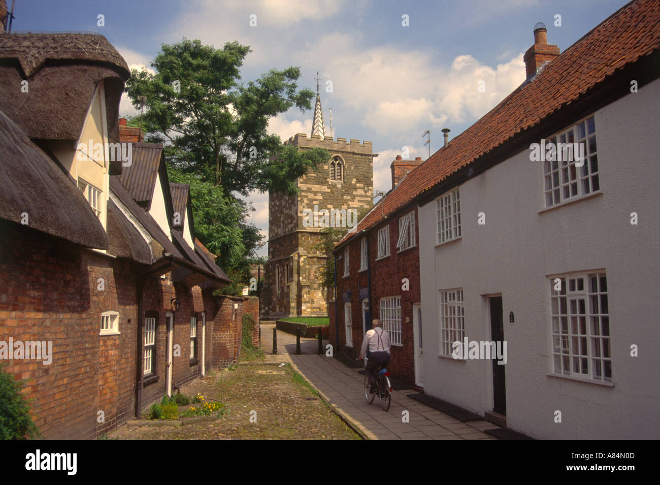 St Marys Square a Horncastle in Lincolnshire England Regno Unito Foto Stock