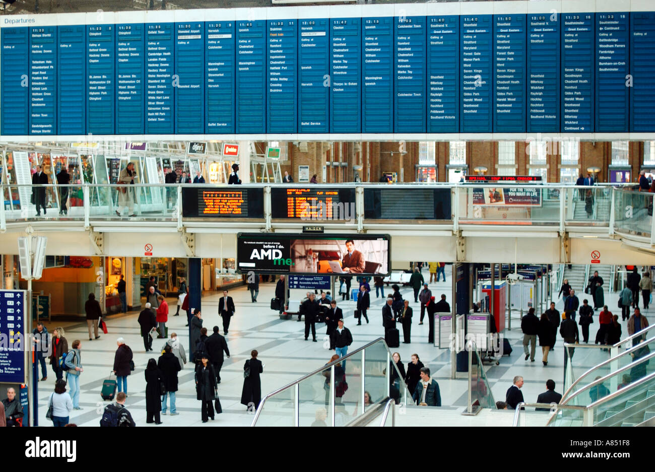 Dalla stazione di Liverpool Street, interno Foto Stock