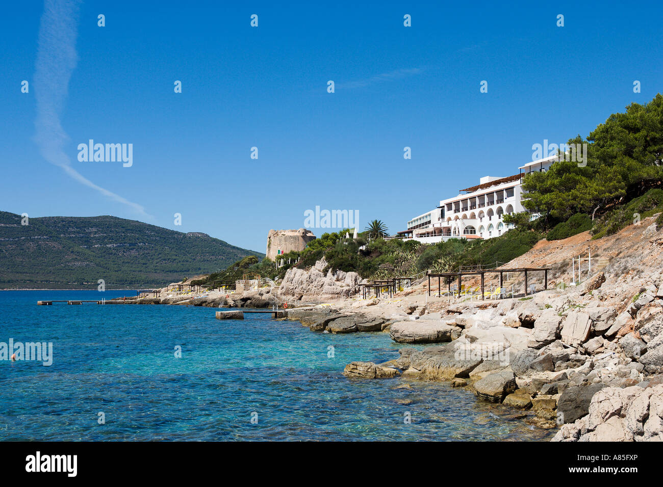 Hotel El Faro, Alghero, Sardegna, Italia Foto Stock