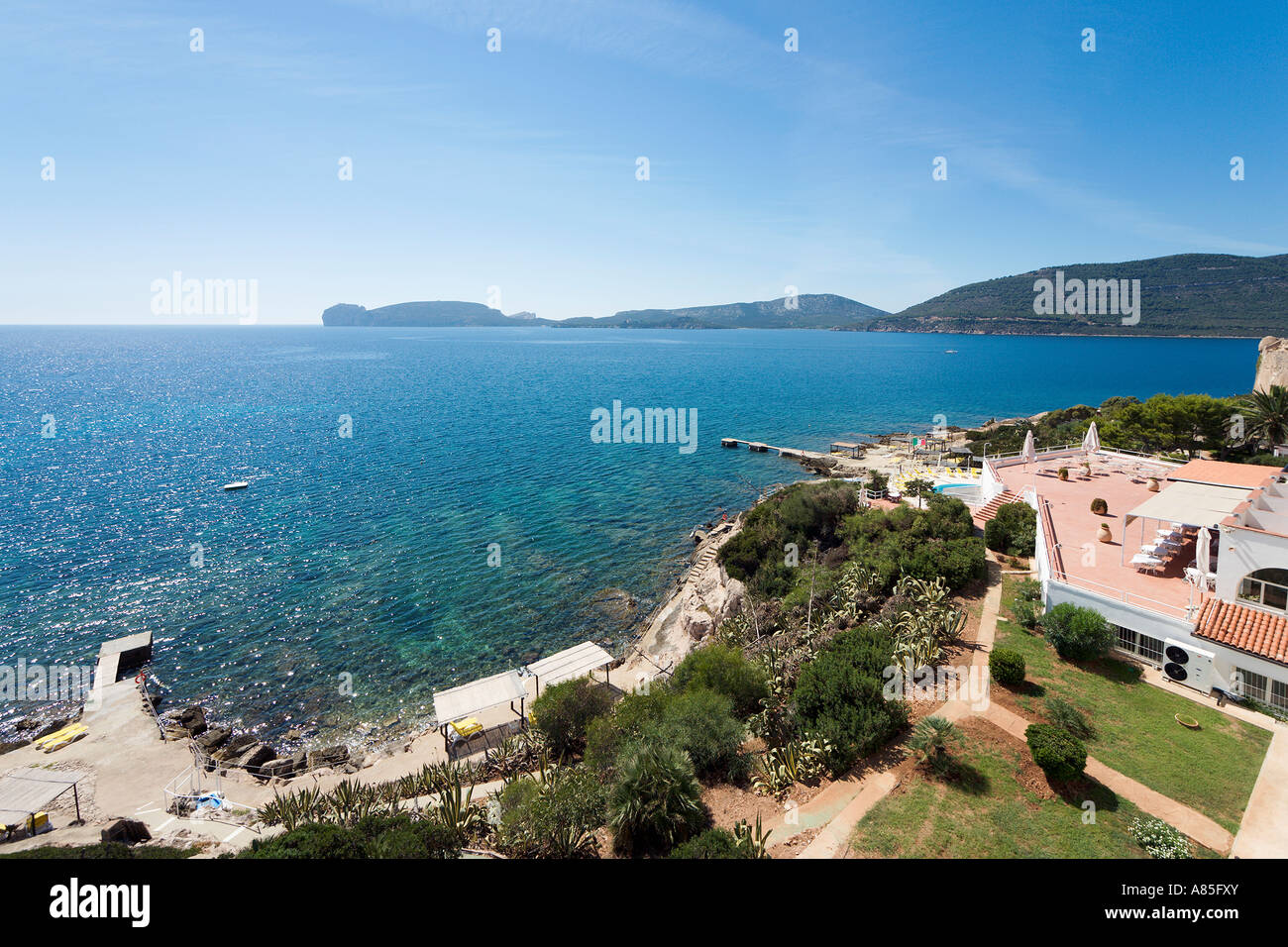 Hotel El Faro, Porto Conte, Alghero, Sardegna, Italia Foto Stock