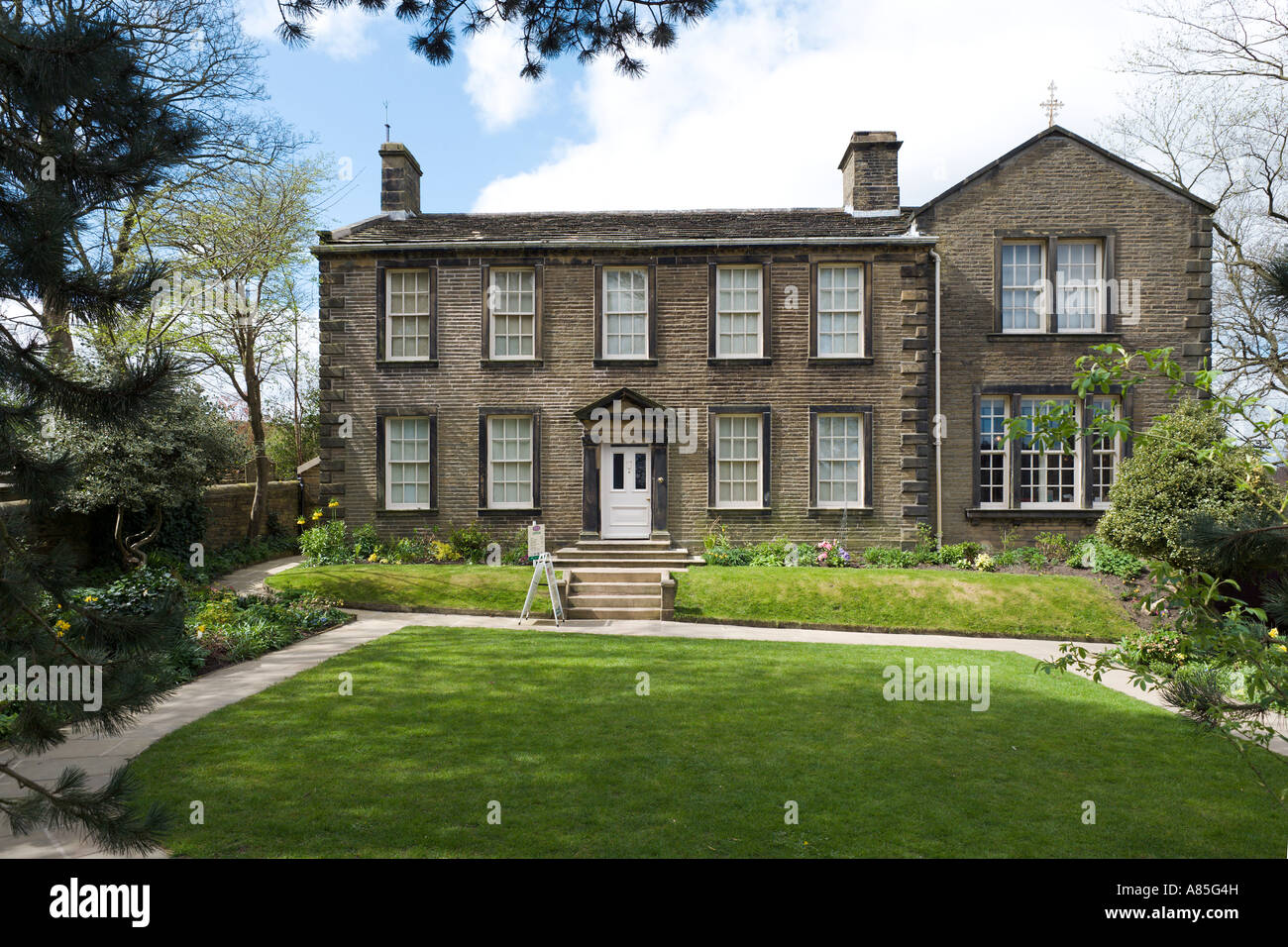 Bronte Parsonage Museum, Haworth, West Yorkshire, Inghilterra, Regno Unito Foto Stock