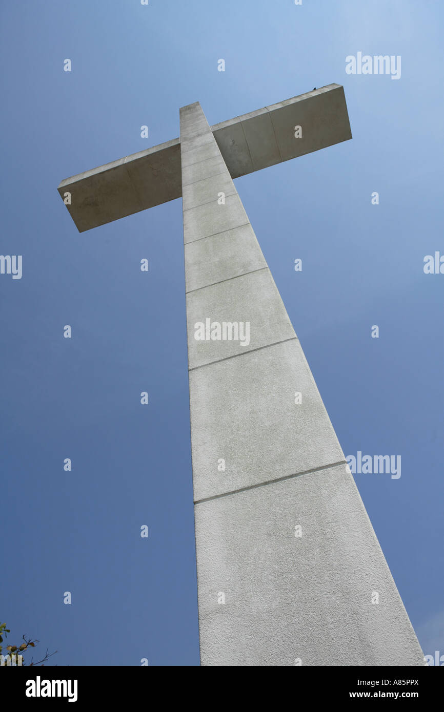 Croce alla Cappella della Pace Acapulco, Messico Foto Stock