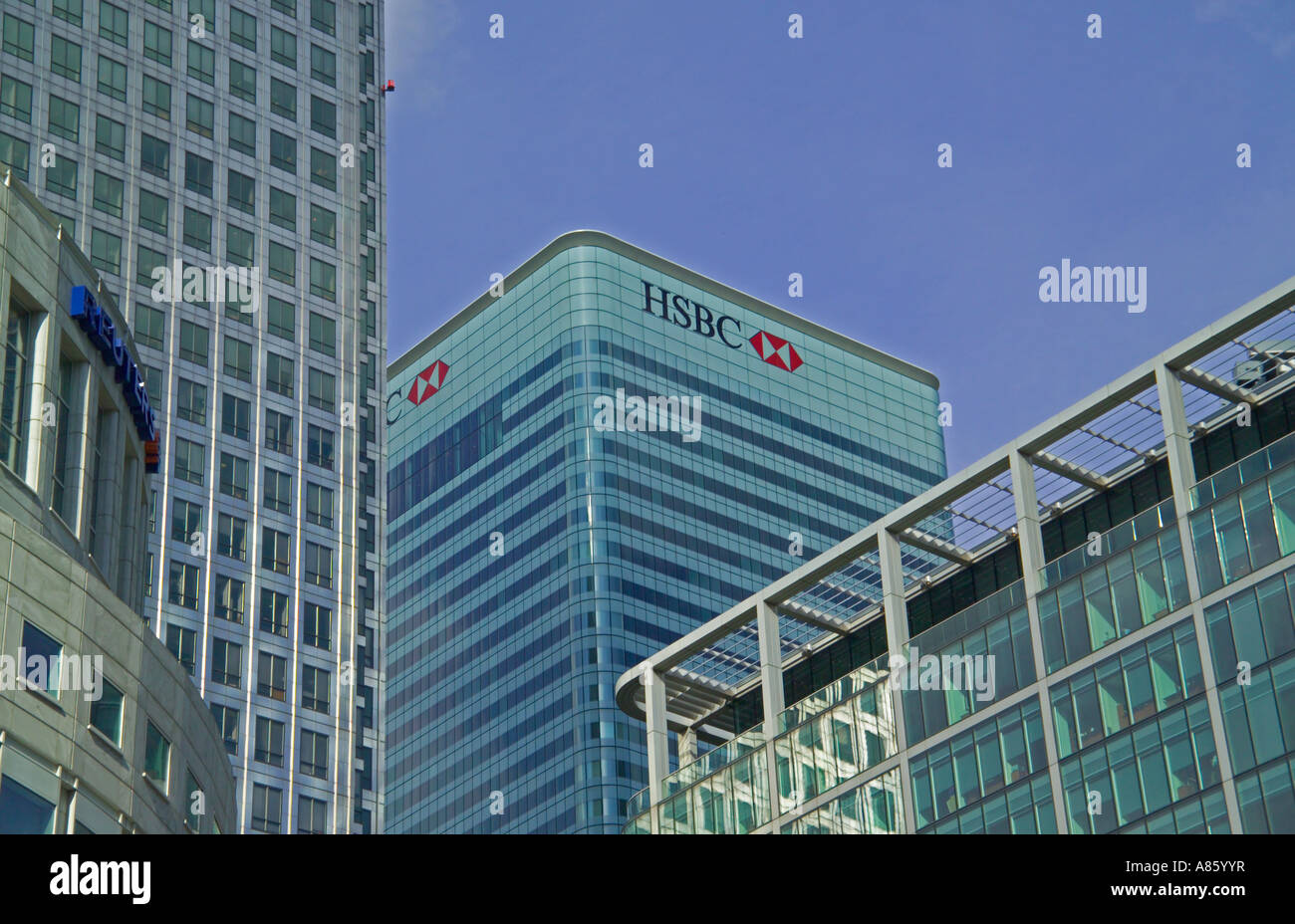 HSBC Building a Canary Wharf Foto Stock