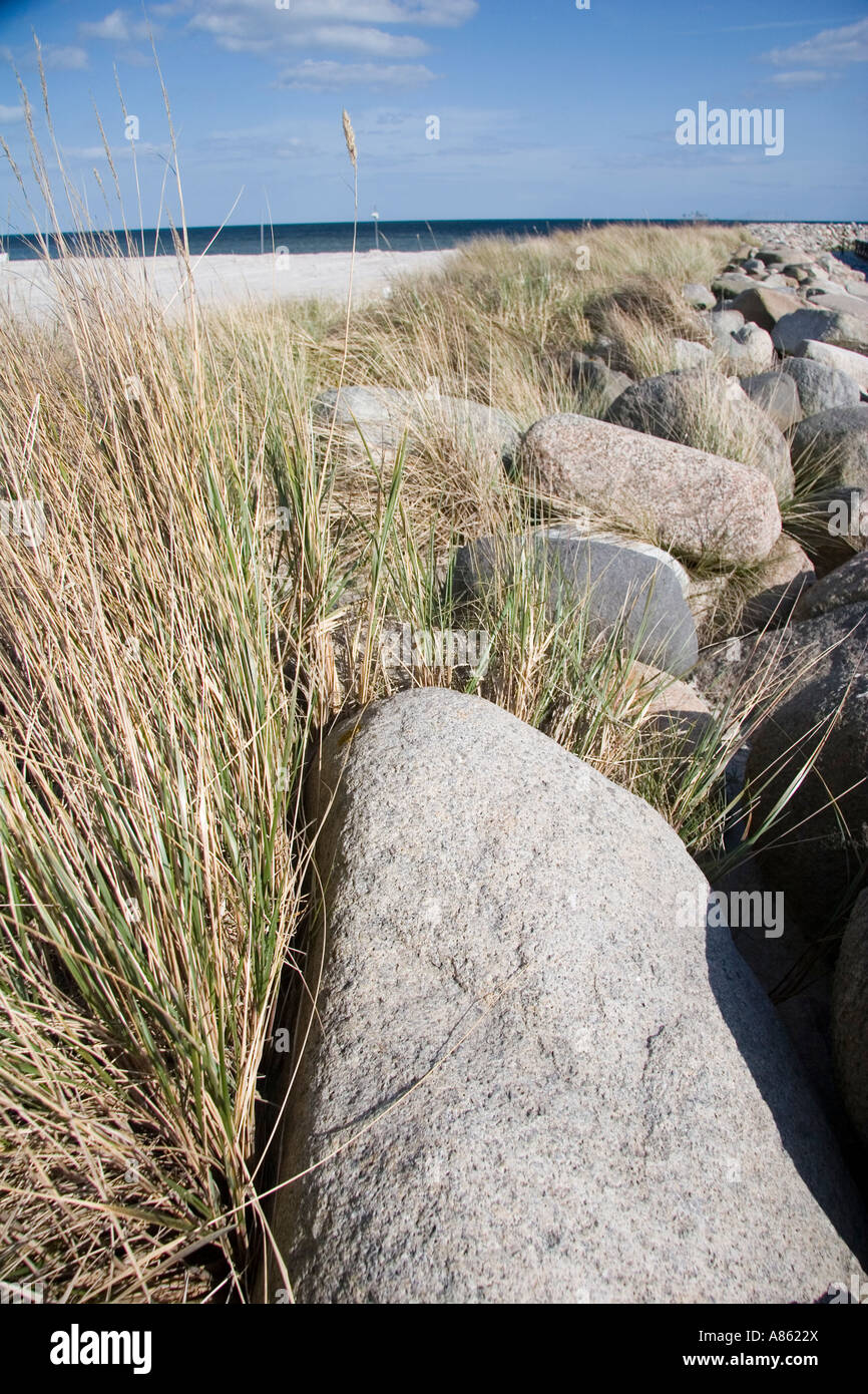 Pezzo di rock - argine dike Foto Stock