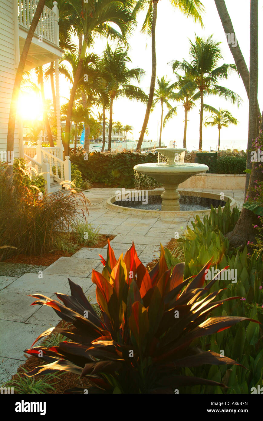 Stati Uniti d'America guardando fuori di sunrise presso La Mer Hotel parte del sud Hotels e Resorts Foto Stock