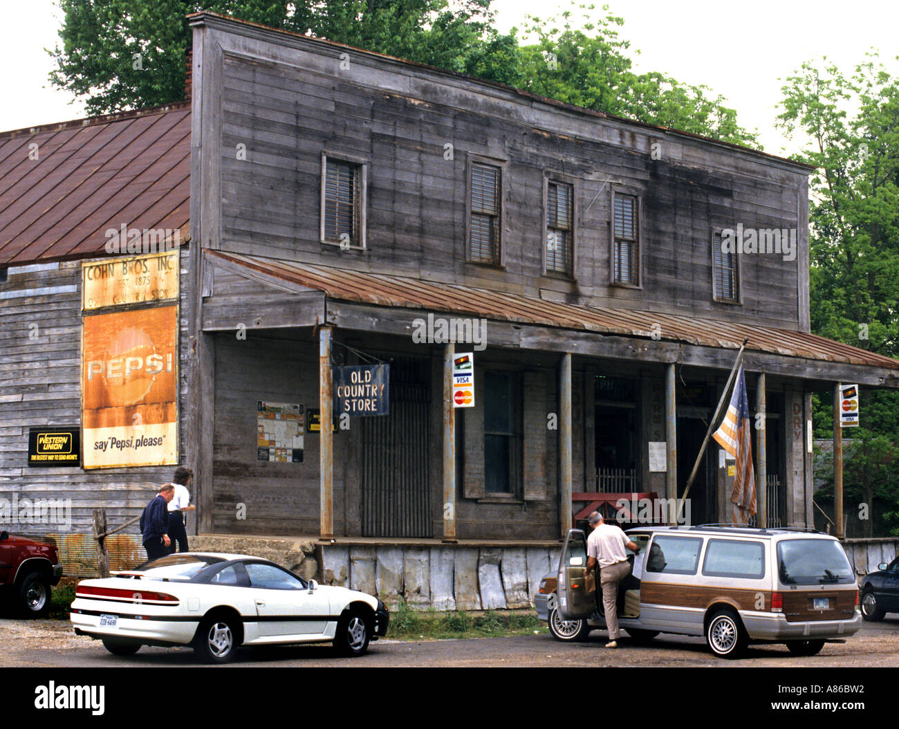 Usa Stati Uniti Mississipi Mississippi Lorman paese vecchio Store 1875 Foto Stock