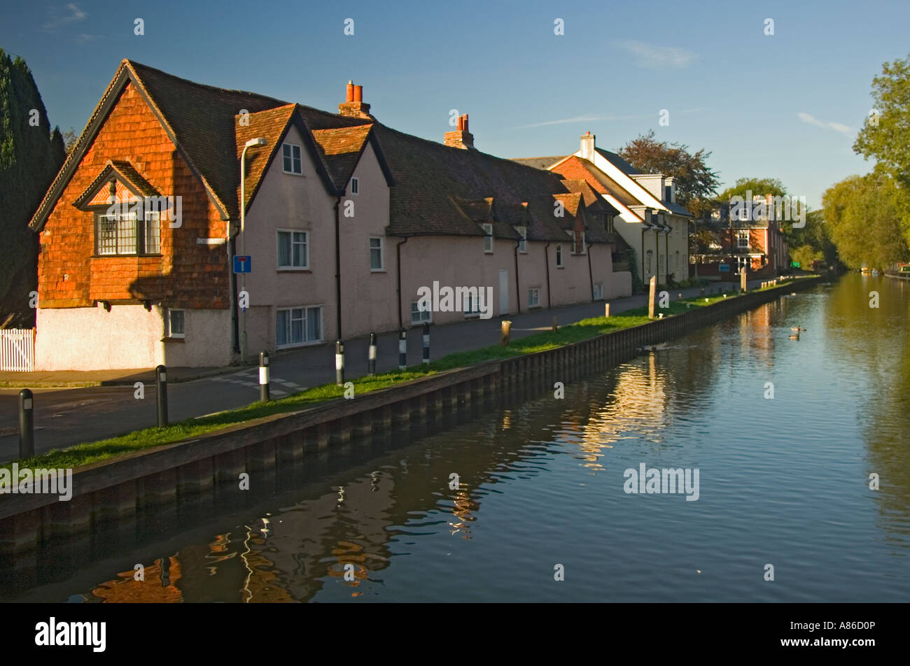 Tessitori medievale cottages, Newbury Foto Stock