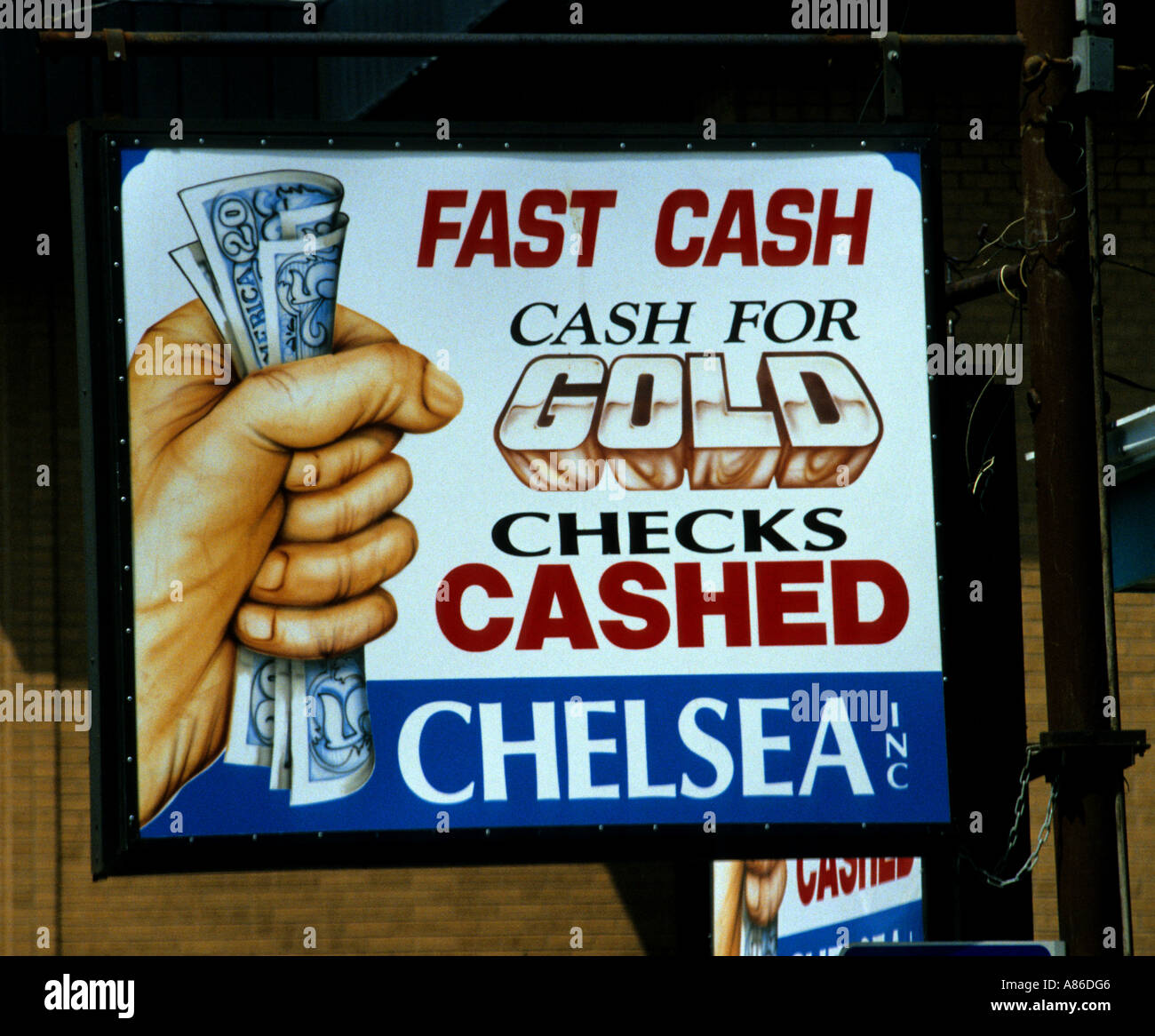 New Jersey NJ Atlantic City Fast Cash controlli Gold Foto Stock
