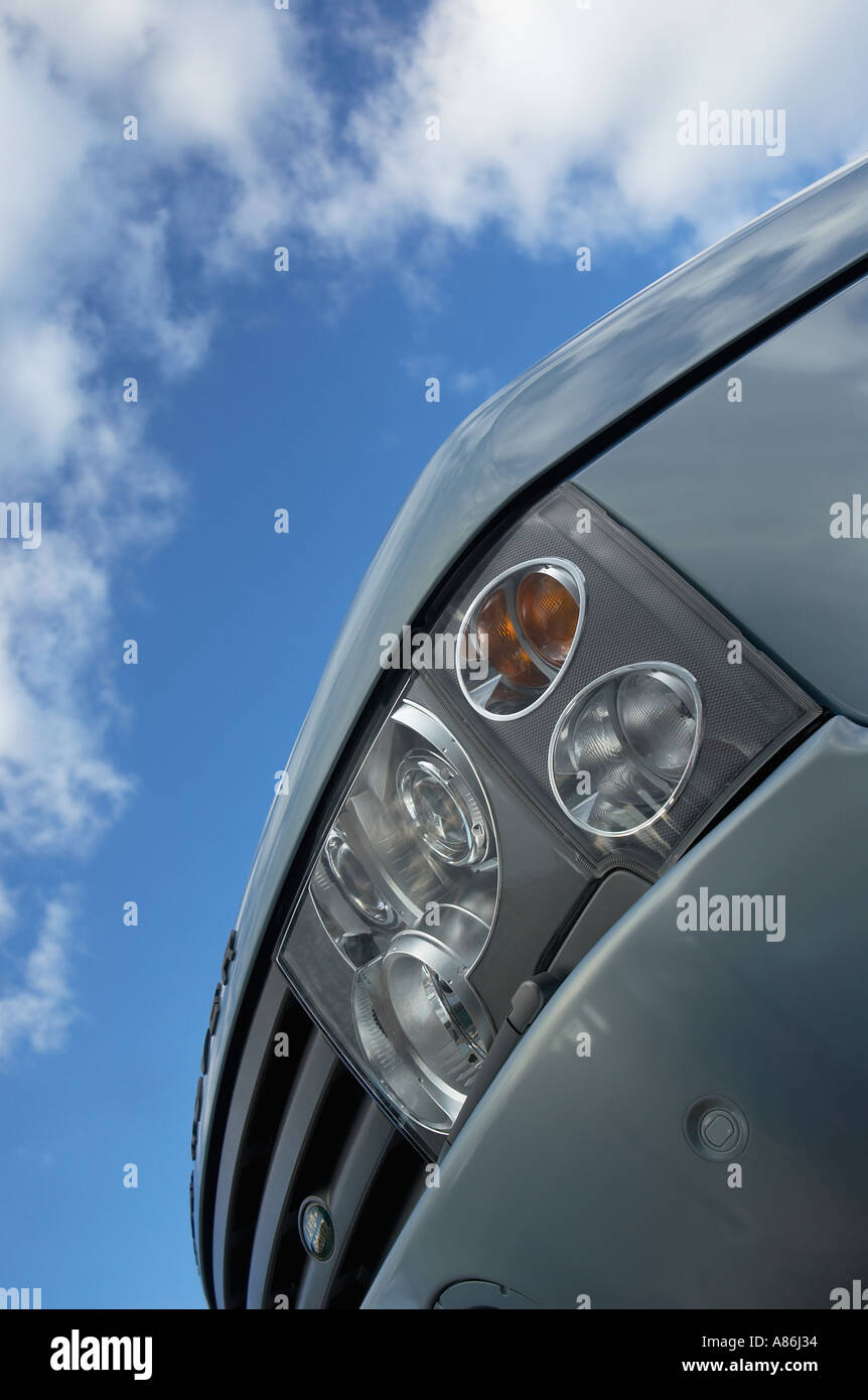 Vista ravvicinata di una Range Rover di terza generazione Foto Stock
