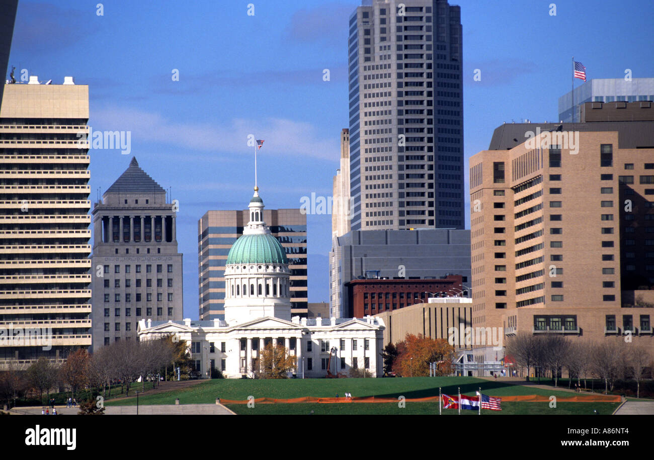 Saint Louis St Louis nel Missouri Gateway Arch, Mississippi River Foto Stock