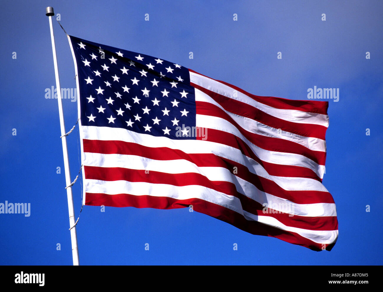 Bandiera a stelle e strisce USA Stati Uniti d'America Foto Stock