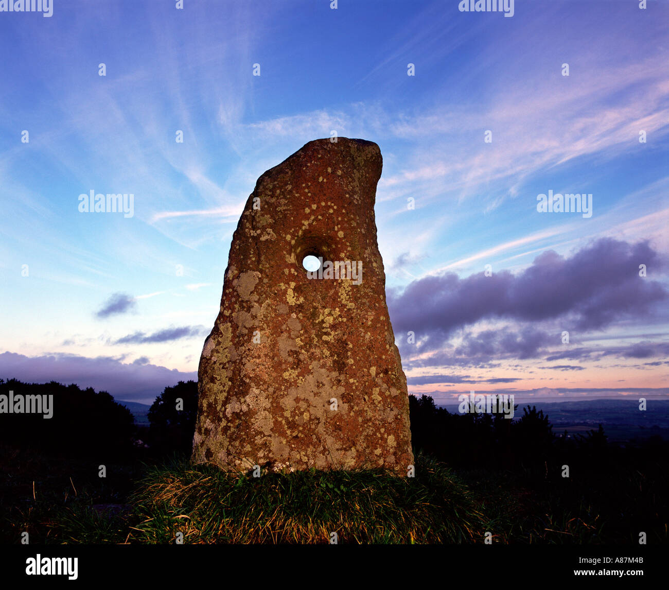 Monumenti storici monumenti nazionali nella contea di Antrim Holestone Irlanda del Nord Foto Stock