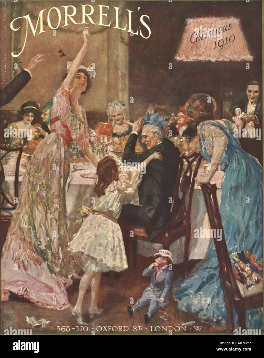 Catalogo di Natale la copertura di Morrell's 1910 Foto Stock