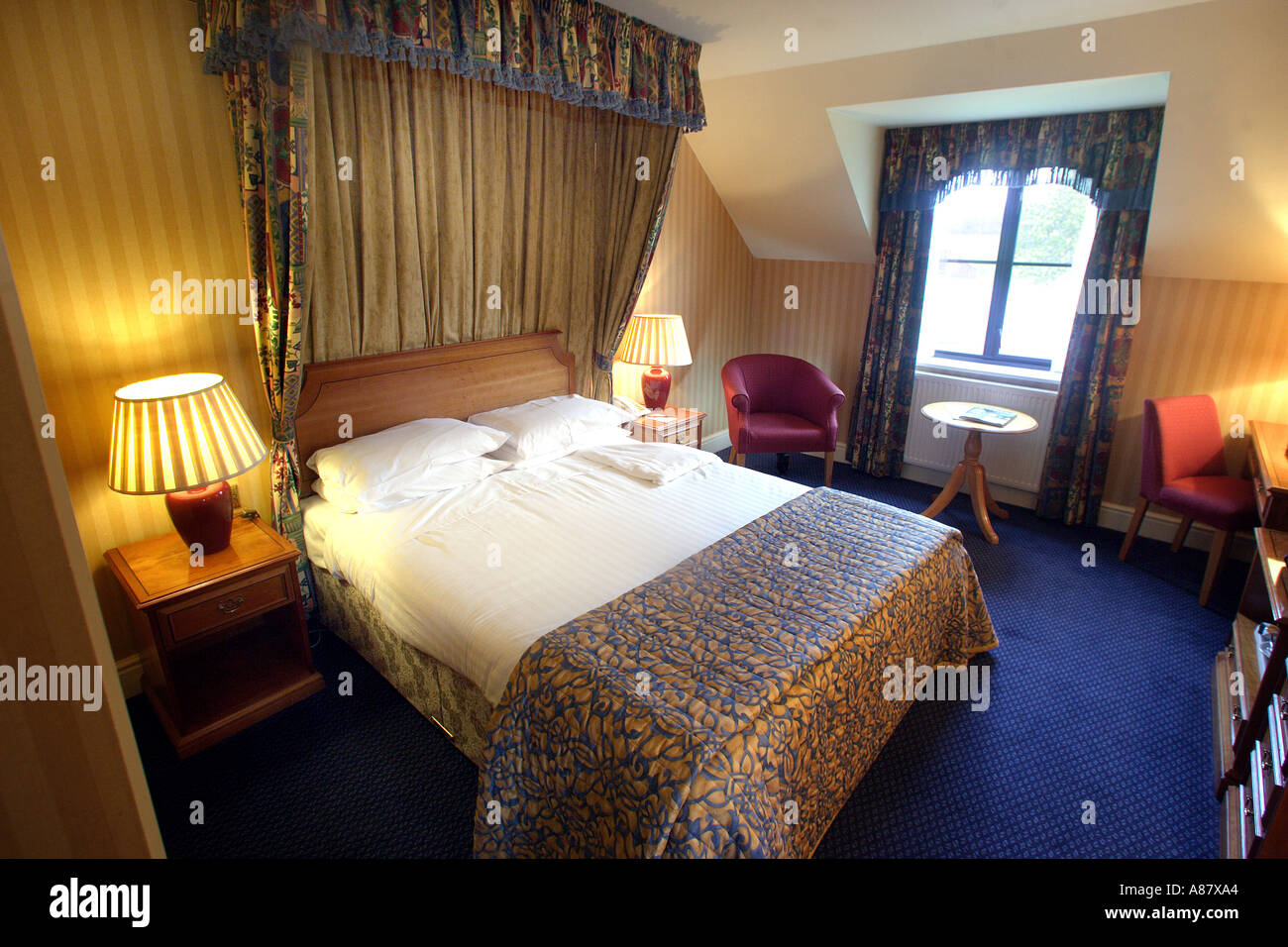 La suite per la luna di miele a Nigel Mansell s Woodbury Park Hotel and Golf Course complesso nel Devon UK Foto Stock