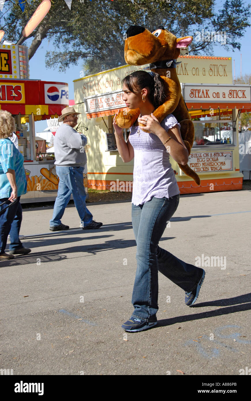 Attività presso la Florida State Fair in Tampa Florida FL Foto Stock