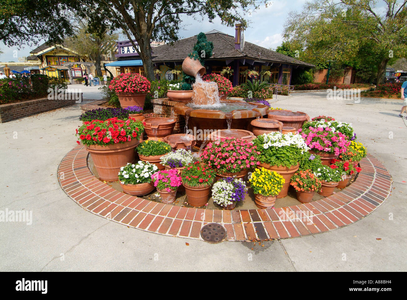 Disney Downtown un centro commerciale creato da Disney World e situato nell'area del parco a tema situato in Orlando Florida FL Foto Stock