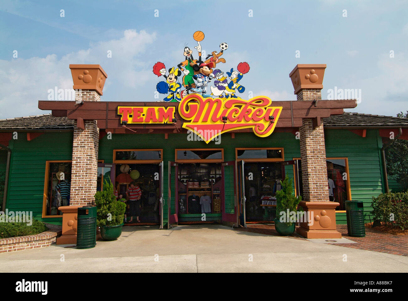 Disney Downtown un centro commerciale creato da Disney World e situato nell'area del parco a tema situato in Orlando Florida FL Foto Stock