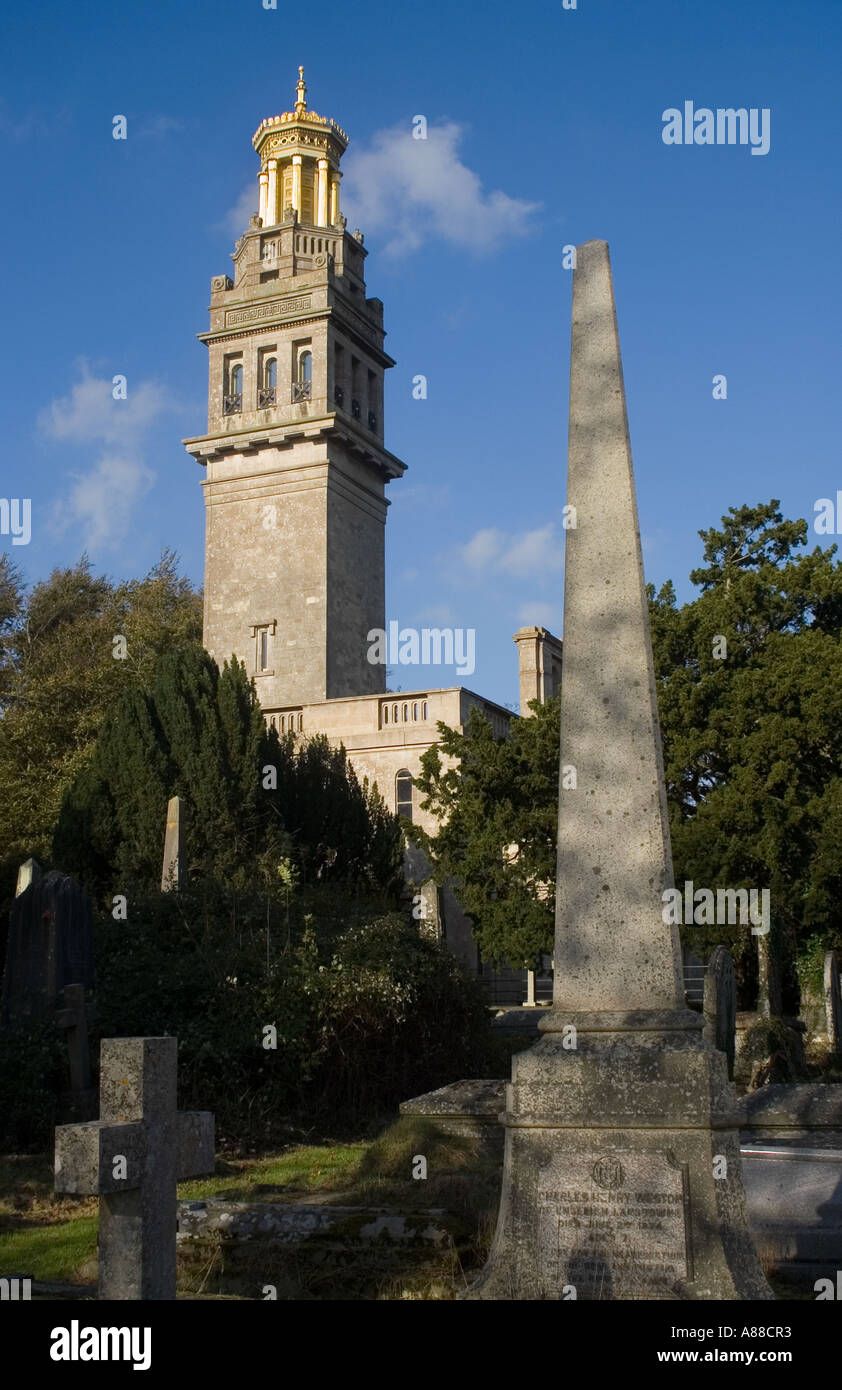 Torre Beckfords e Lansdown cimitero, bagno, England Regno Unito Foto Stock