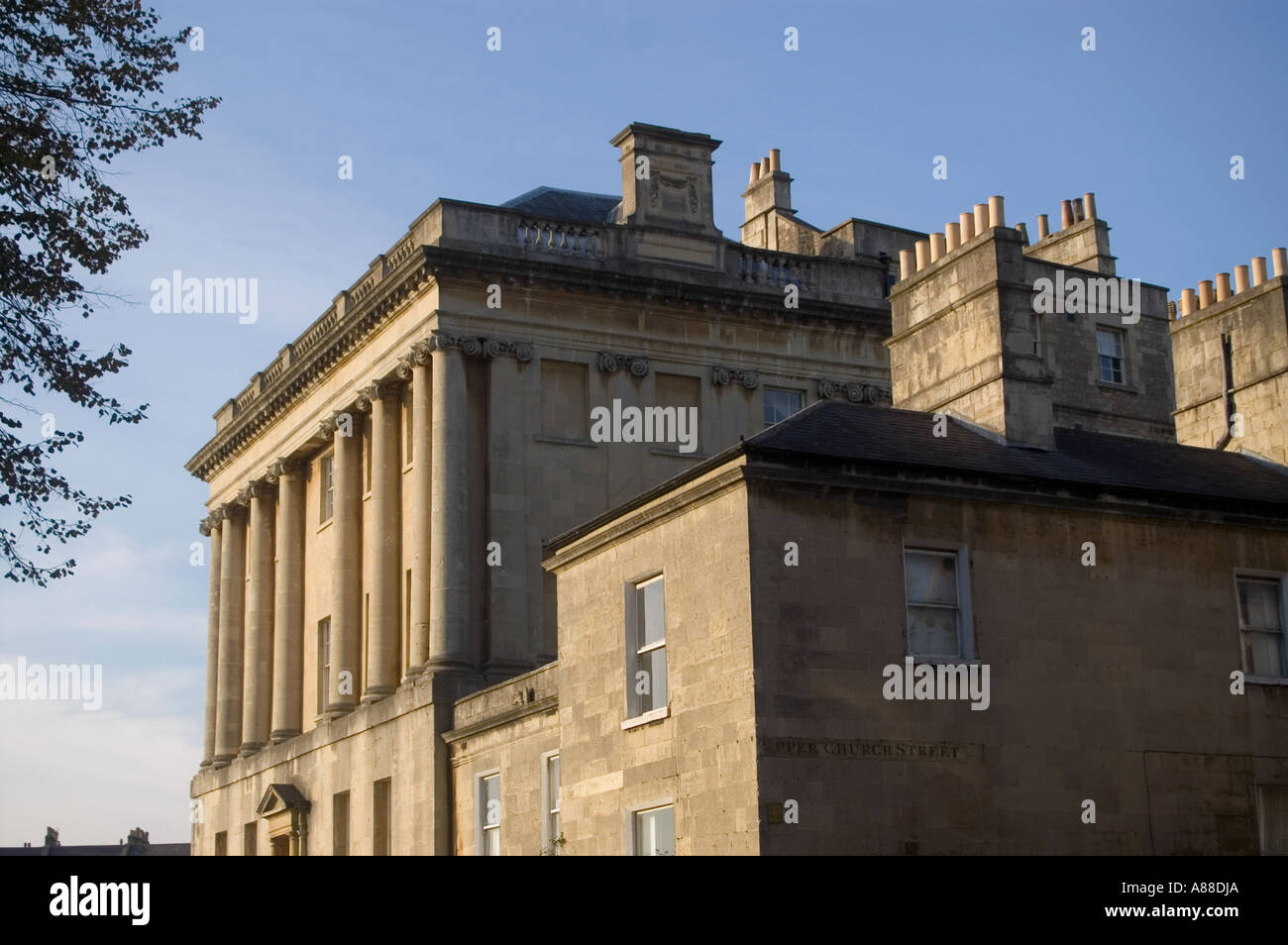 Il numero uno di Royal Crescent, Bath, Inghilterra Foto Stock