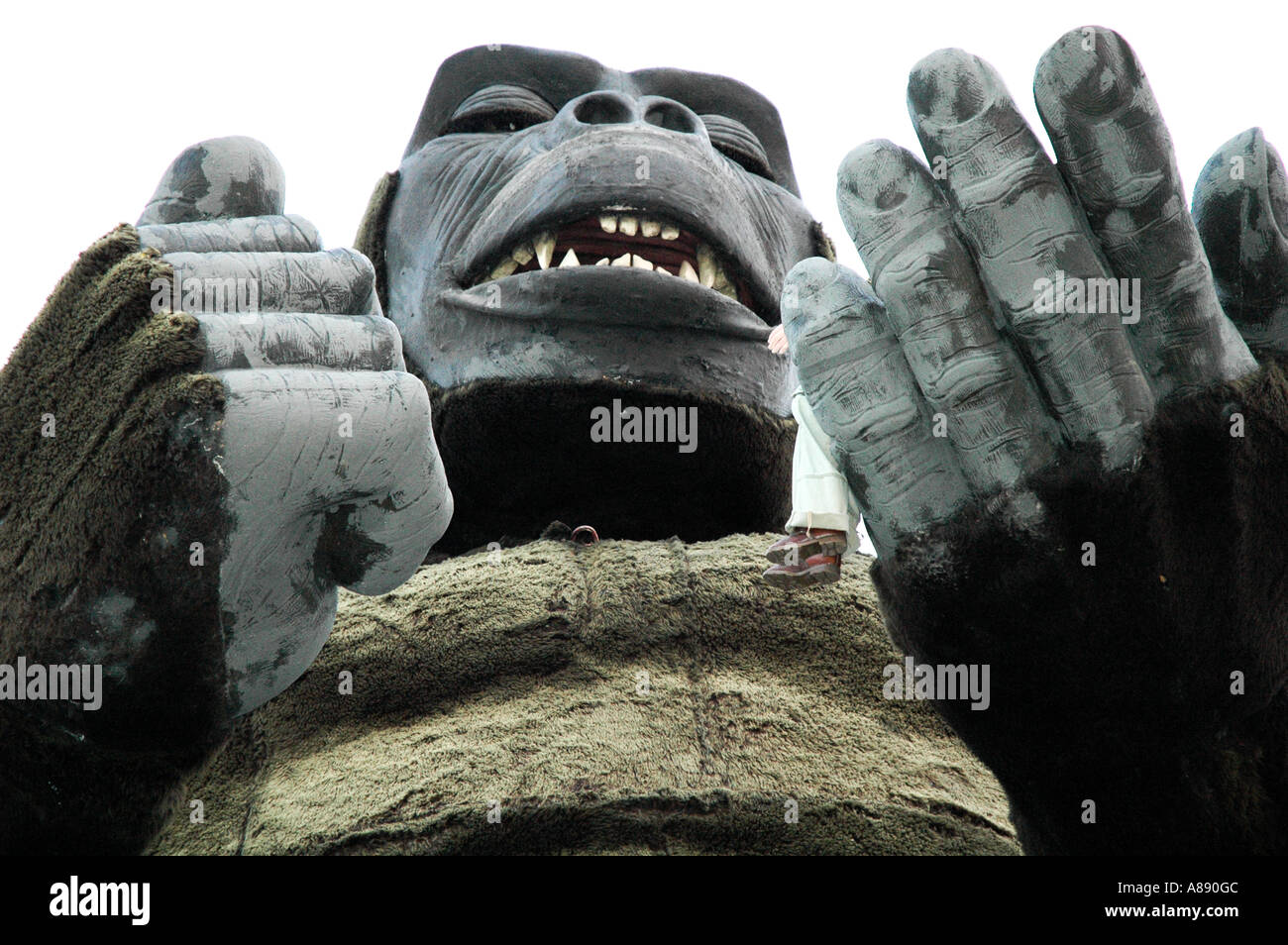 King Kong scultura, Xanadu Shopping Centre, Madrid, Spagna, Europa UE Foto Stock