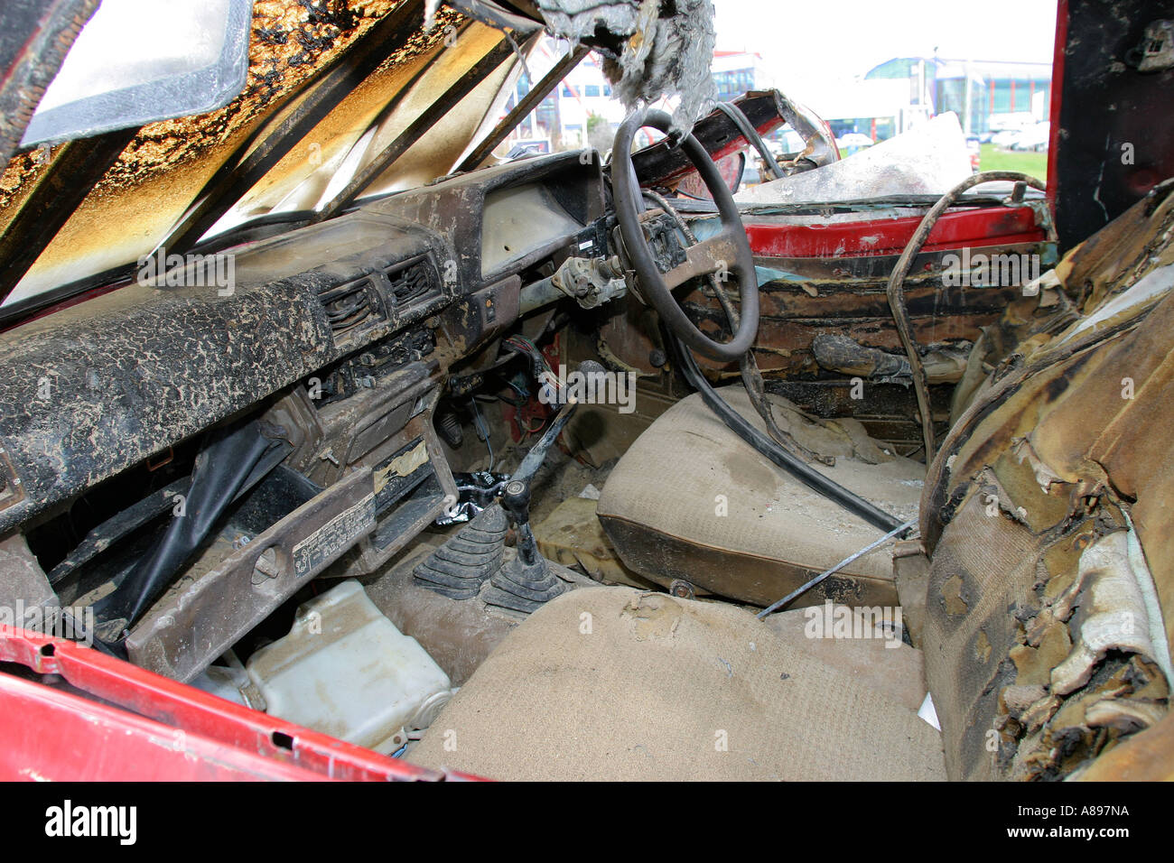Toyota Hilux come demolita sul programma televisivo della BBC Top Gear". Regno Unito. Mostrate al NEC Veicolo Commerciale Show. Foto Stock