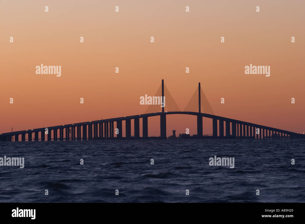 Sunshine Skyway Bridge Florida Foto Stock