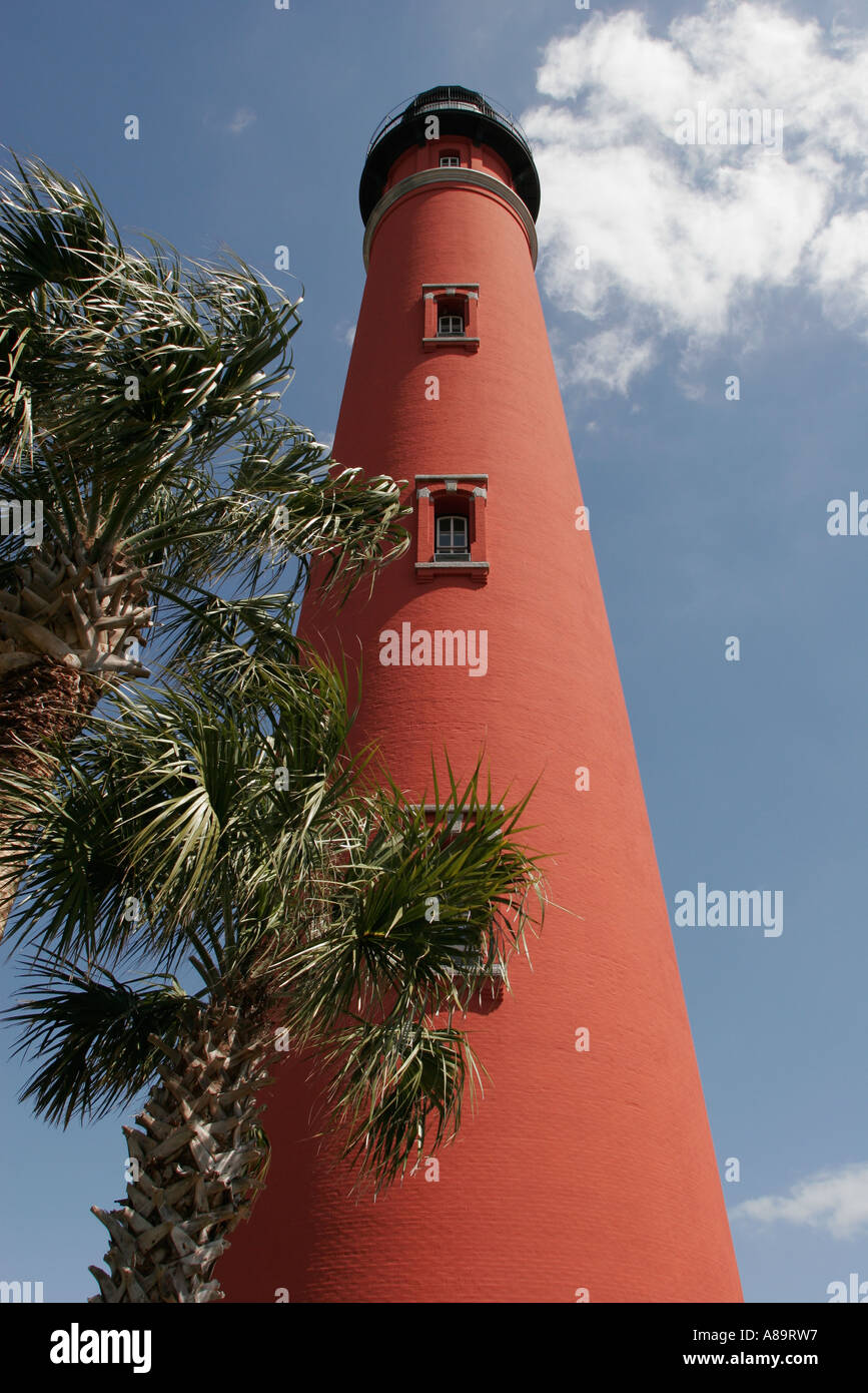 Daytona Beach Florida, Ponce de Leon Inlet Water Lighthouse Museum, storia, costruito, 1887, il secondo più alto degli Stati Uniti, i visitatori viaggiano tour Foto Stock