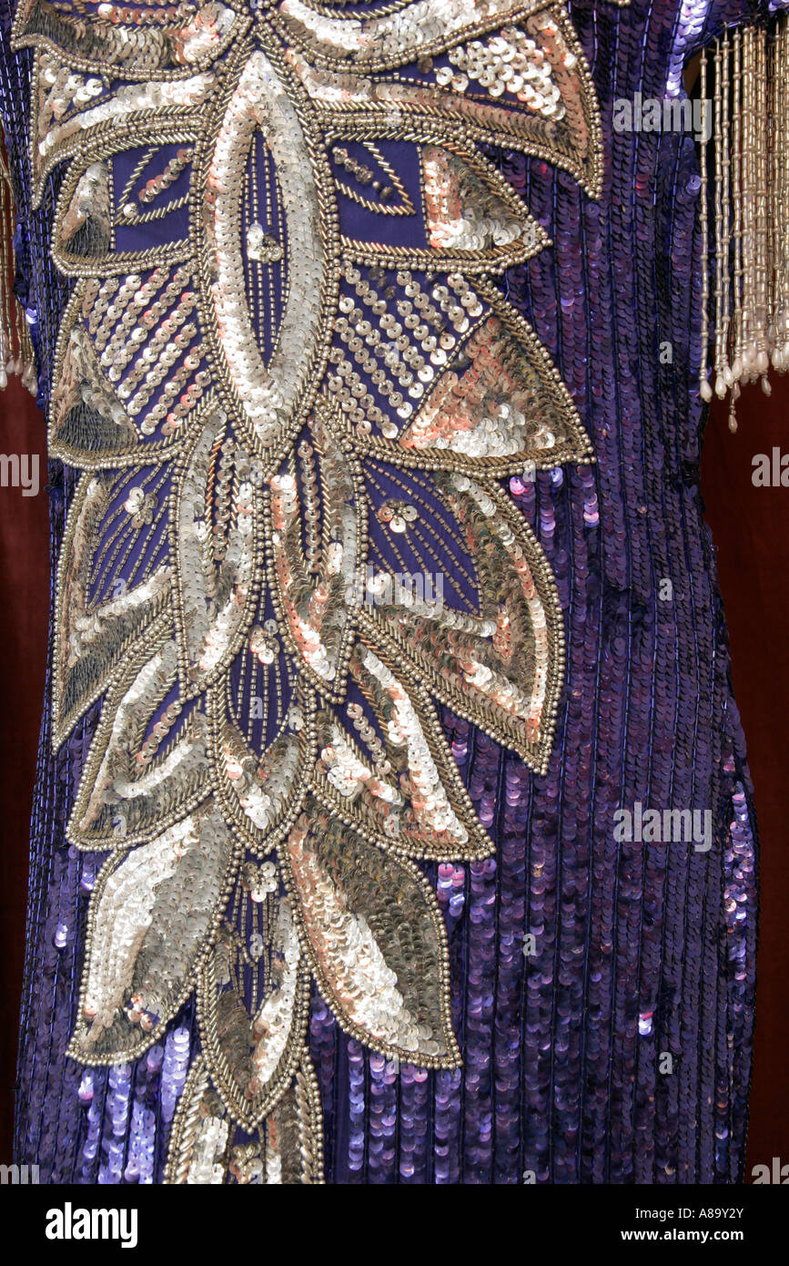 Birmingham Alabama,4th Avenue District,Alabama Jazz Hall of Fame,mostra collezione,vestito in paillettes,visitatori viaggio turistico tour t Foto Stock