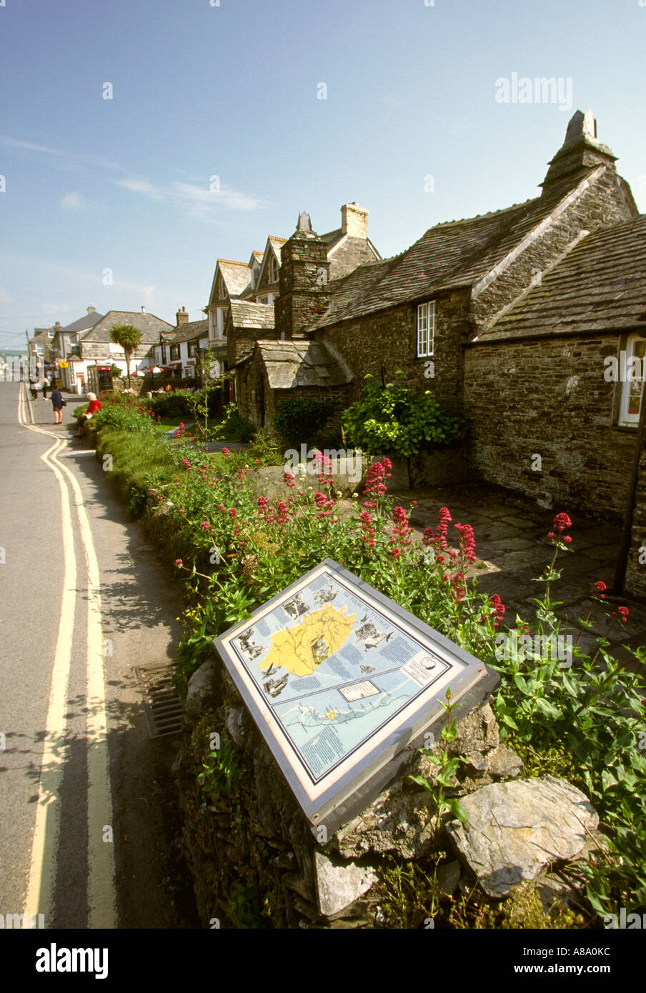 Cornovaglia Tintagel il vecchio Post Office National Trust Foto Stock