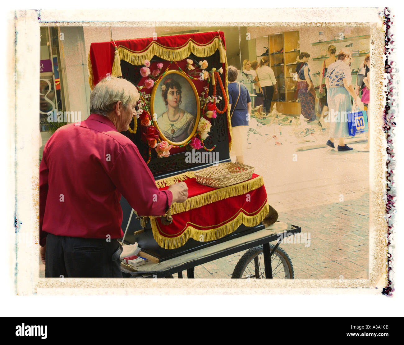 Street Performer Atene Grecia Foto Stock