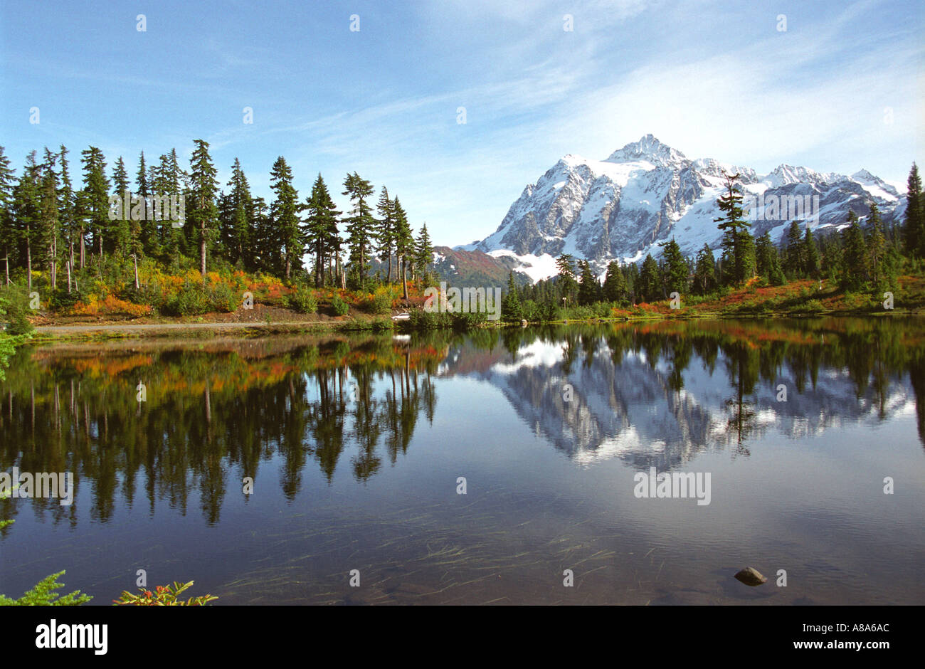 Mt Baker Stato di Washington STATI UNITI D'AMERICA Foto Stock