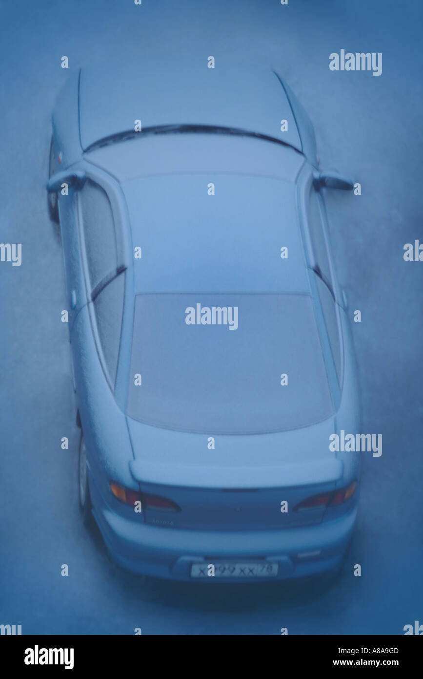 Toyota Cavalier in frost Foto Stock