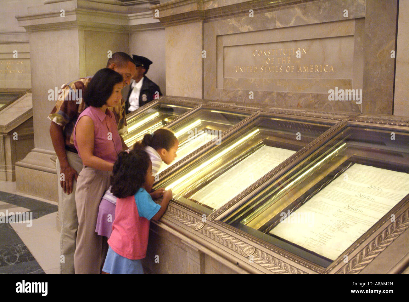 Stati Uniti Washington DC Archivi Nazionali Rotunda costituzione Foto Stock