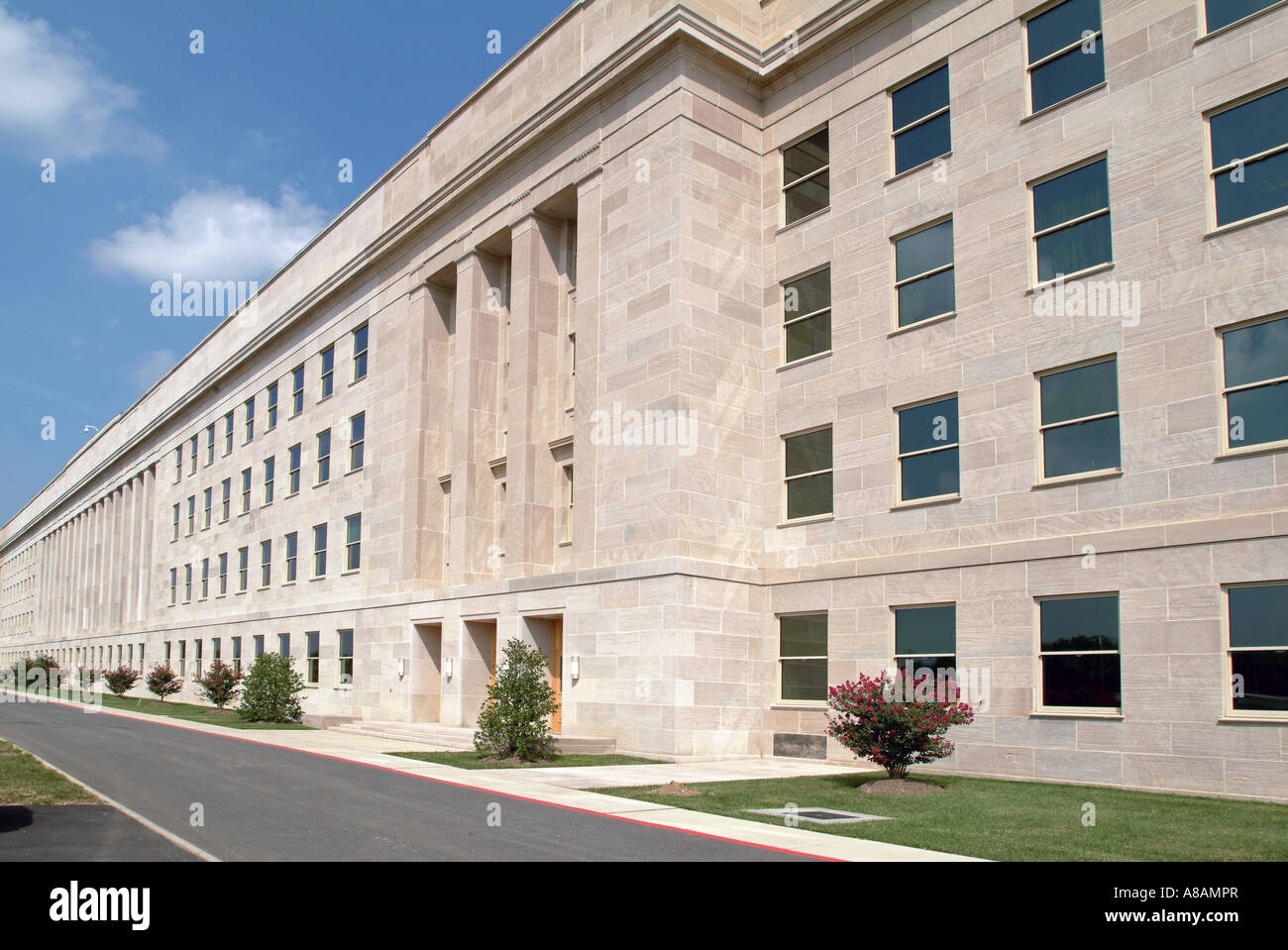 Stati Uniti Washington DC Arlington Virginia ricostruita Pentagono punto di impatto 9 11 Foto Stock