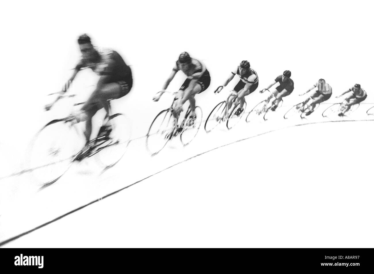 I concorrenti in sei giorni di gara ciclistica 1968 Foto Stock