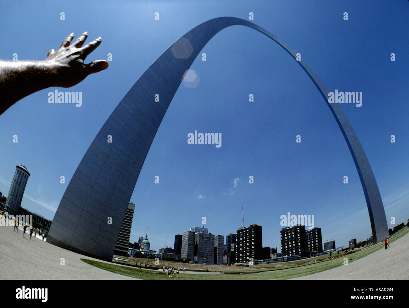 SAINT LOUIS GATEWAY ARCH di St Louis nel Missouri Foto Stock