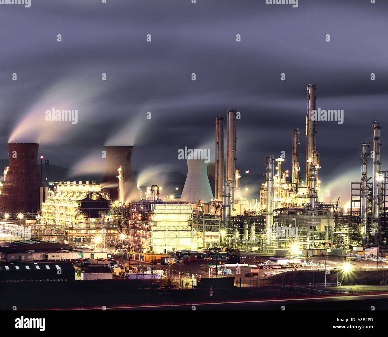 GB - Scozia: Grangemouth raffineria di petrolio Foto Stock