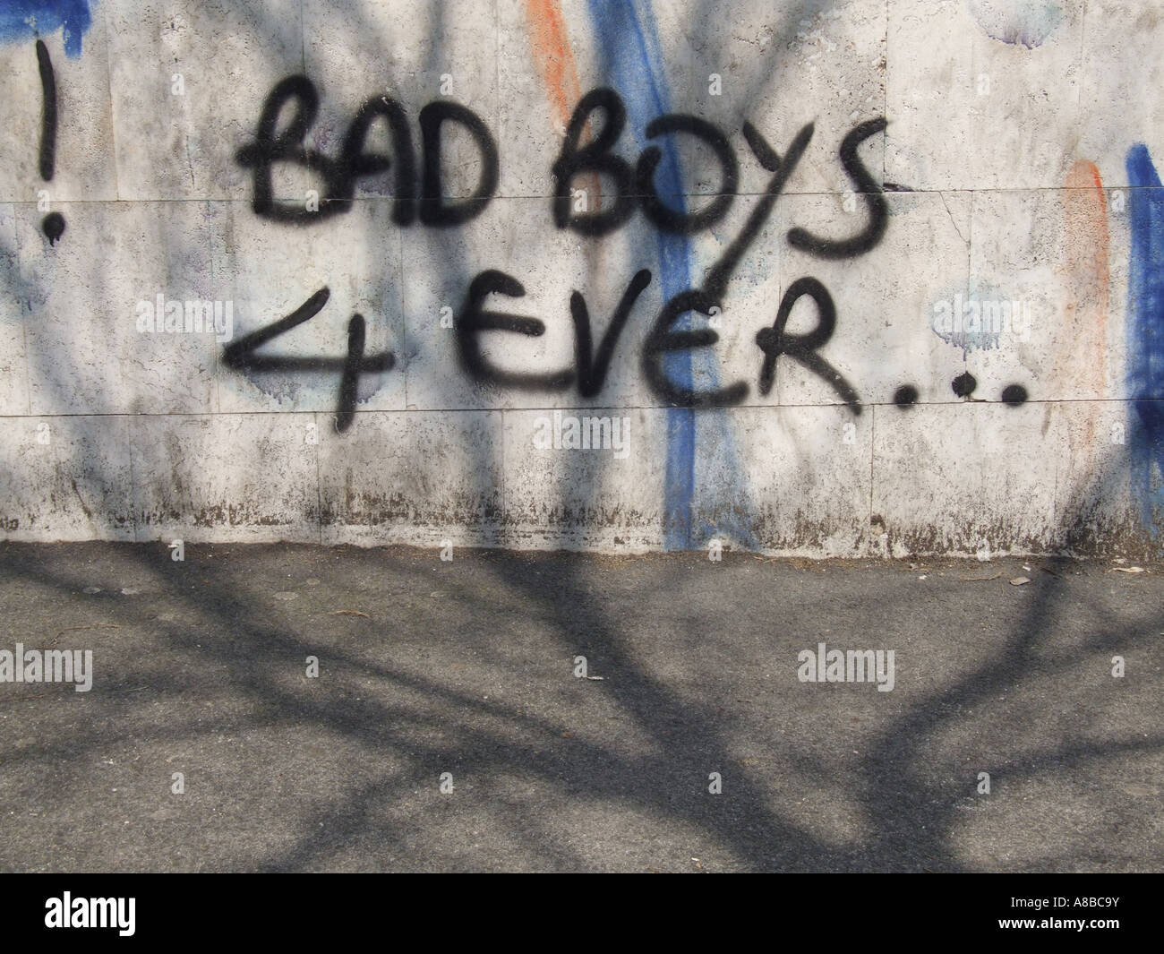 I graffiti sulla parete Foto Stock