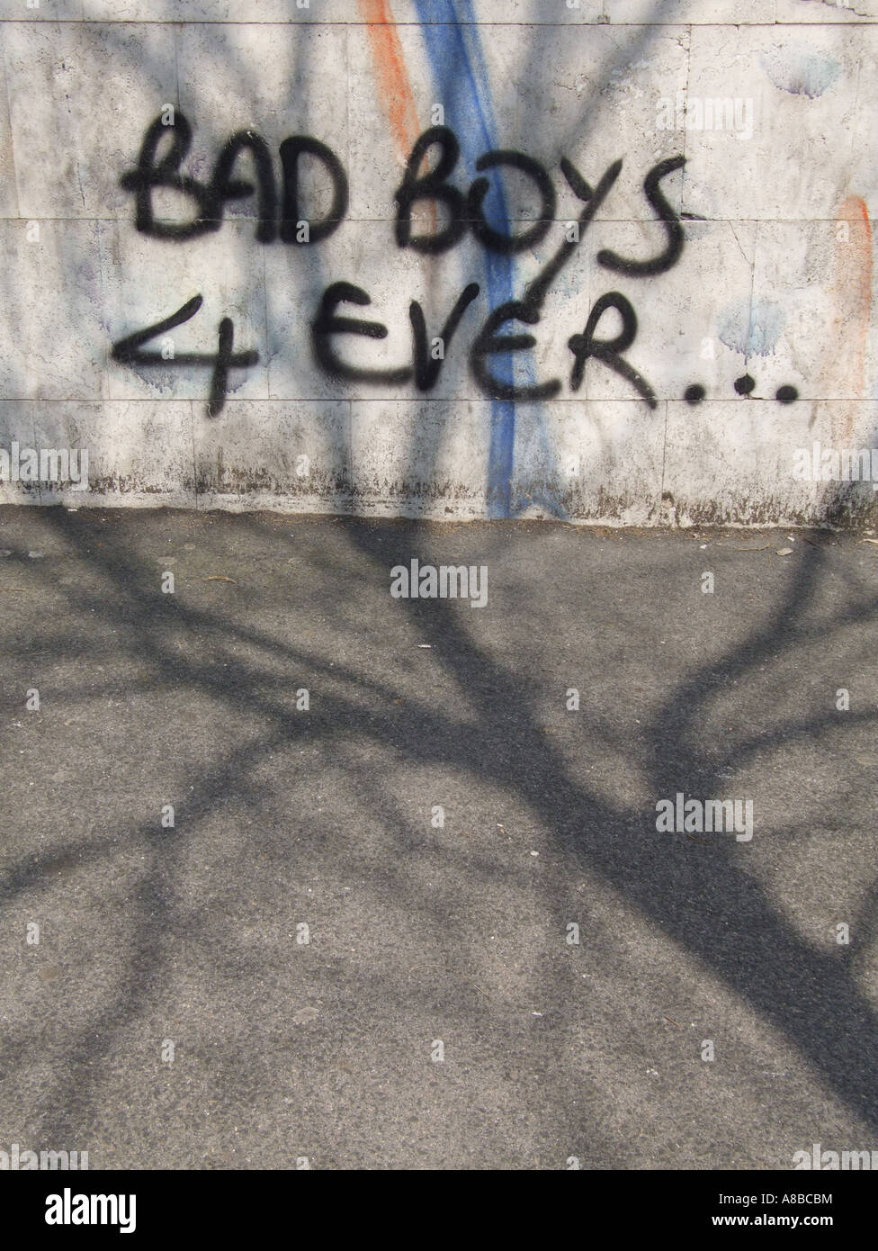 I graffiti sulla parete Foto Stock