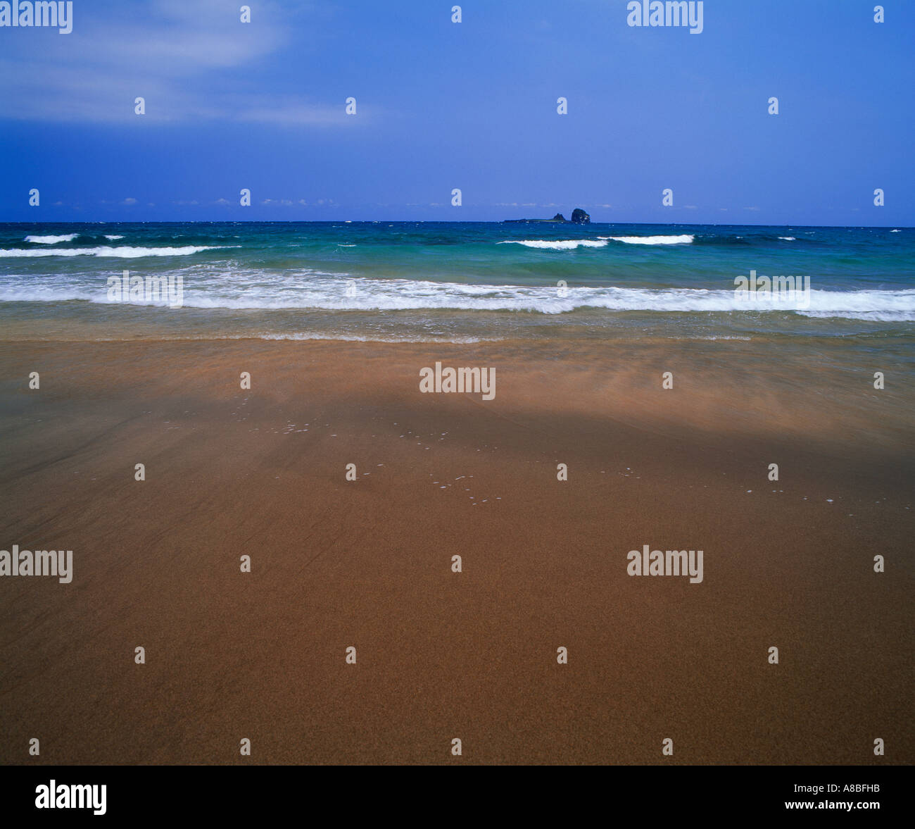 Jeju Island scena di spiaggia Foto Stock