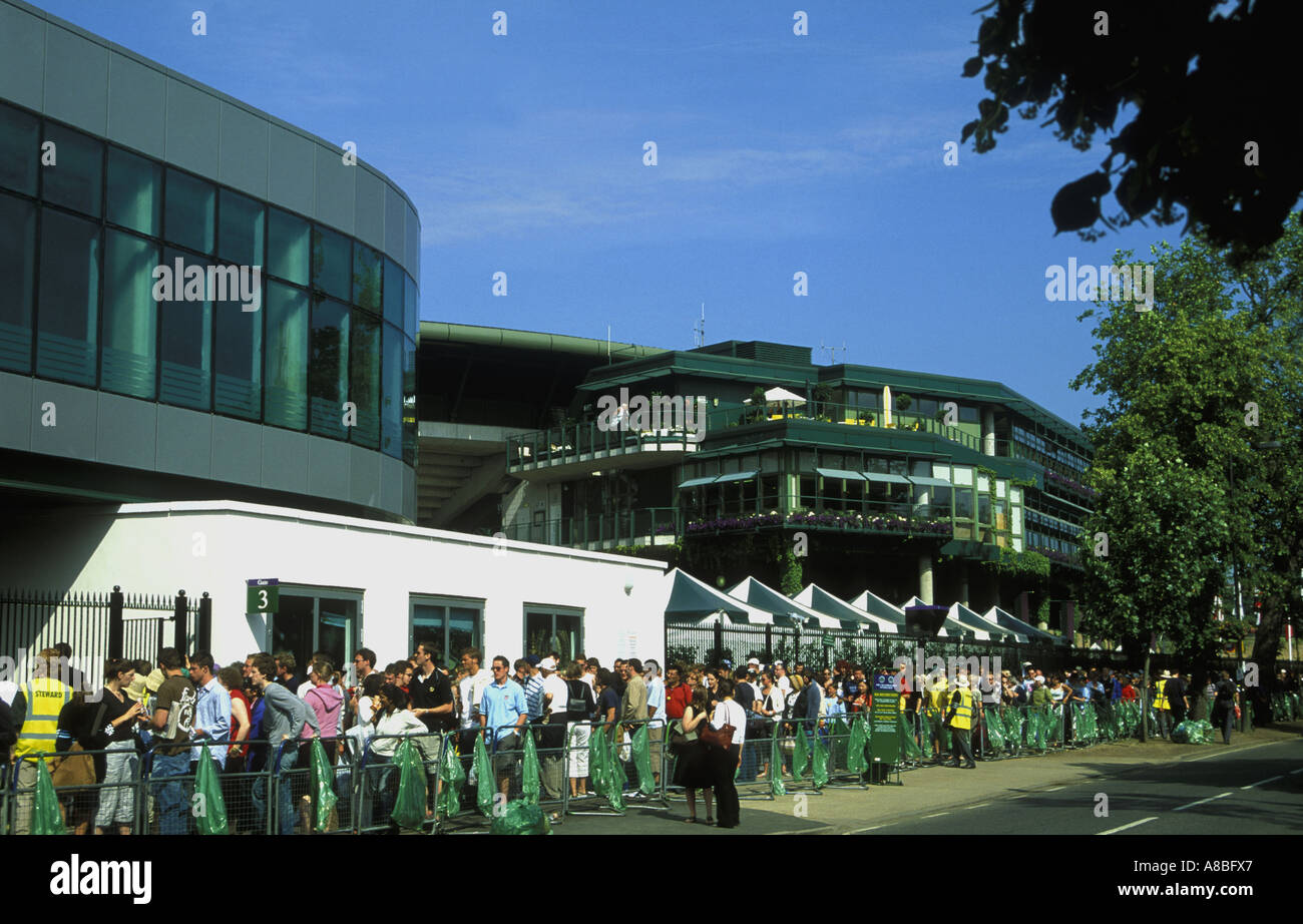 Code per tutti Inghilterra Wimbledon Lawn Tennis Championships. Luglio 2005 Foto Stock