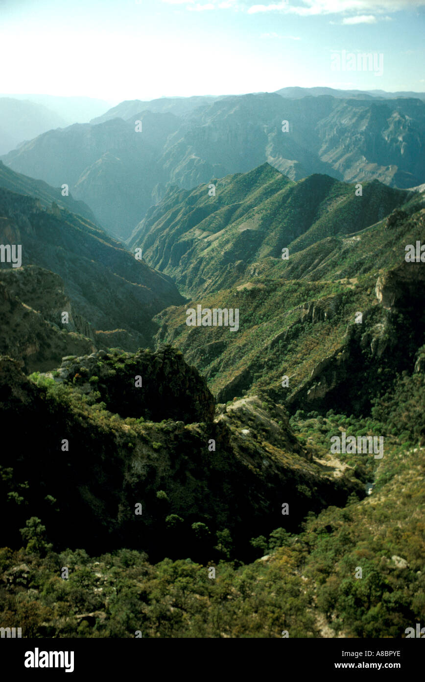 Messico Grand Canyon Urique ramo del Canyon di rame Barranca del Cobre Sierra Madre Occidental Foto Stock