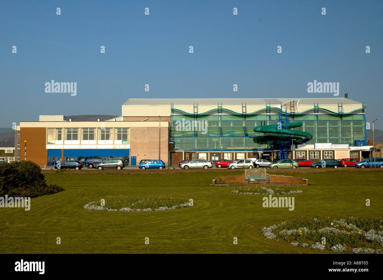 Aquadome Aberavon Lungomare Sud Galles Foto Stock