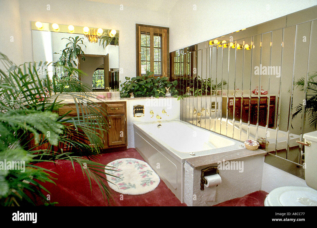 Le stanze da bagno americano USA Vasca Idromassaggio in casa americana  interno personalizzata 'bagno di lusso' home Foto stock - Alamy