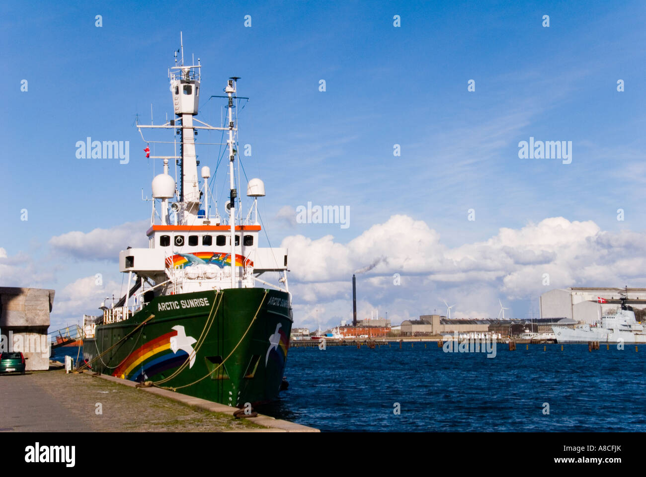 MV Arctic Sunrise ormeggiata in Copenhagen DANIMARCA Foto Stock