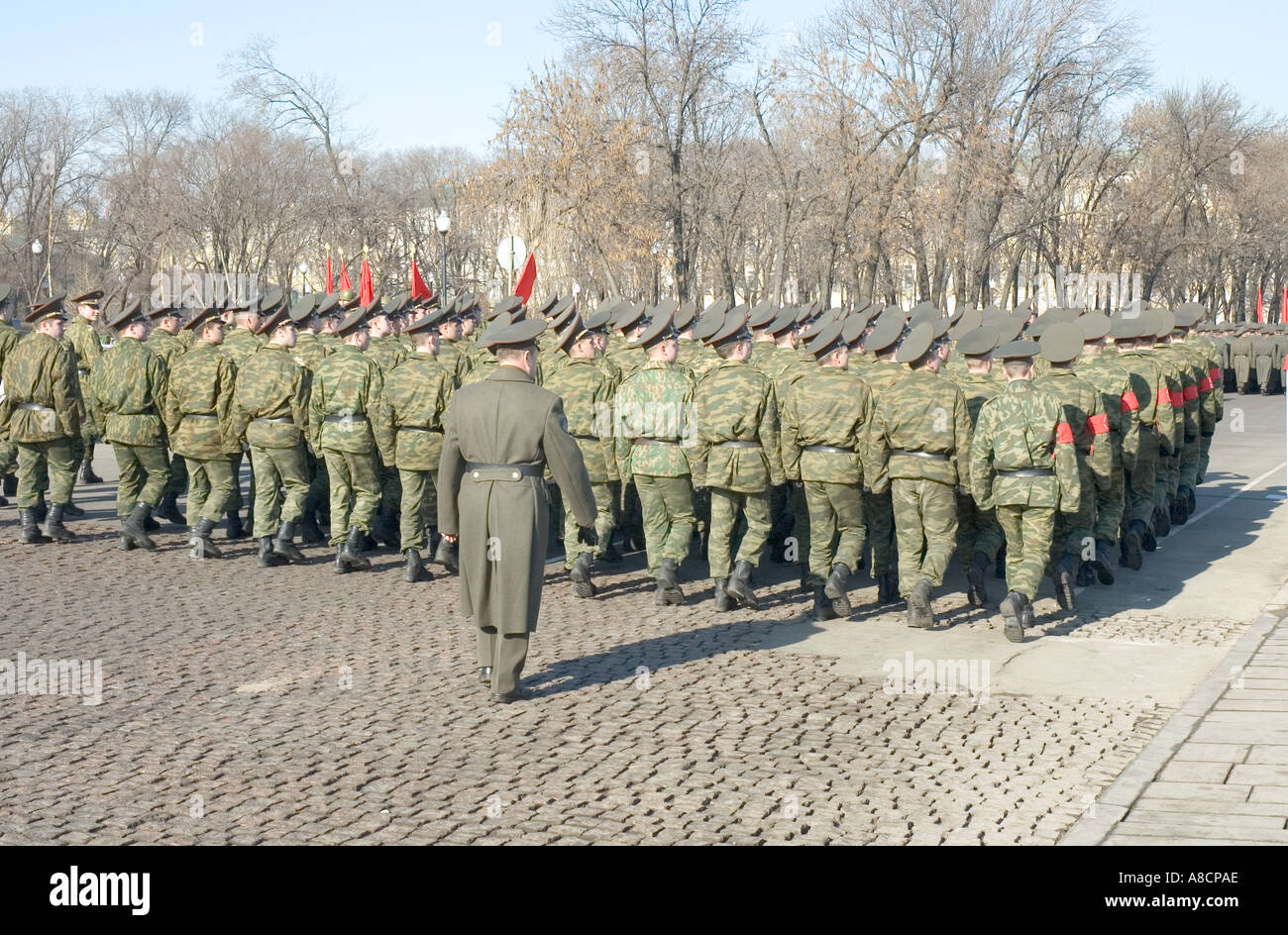 Soldati russi a Mosca Foto Stock